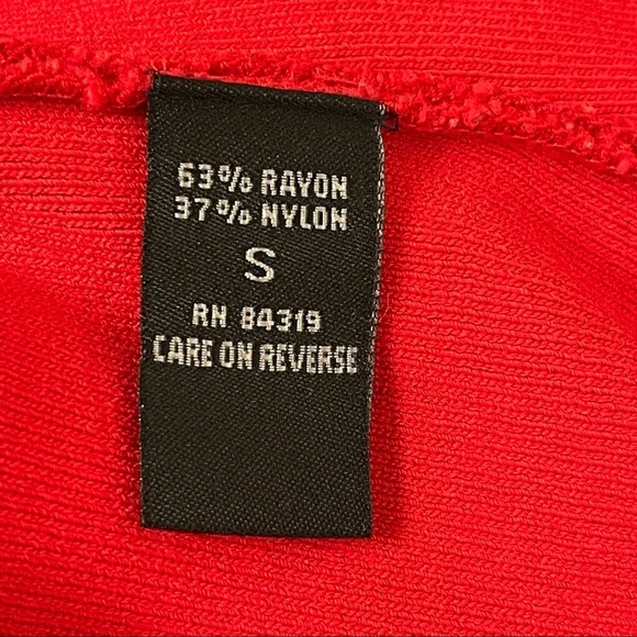 VENINI Red Knit Square Neck Top S‎ - Picture 2 of 5